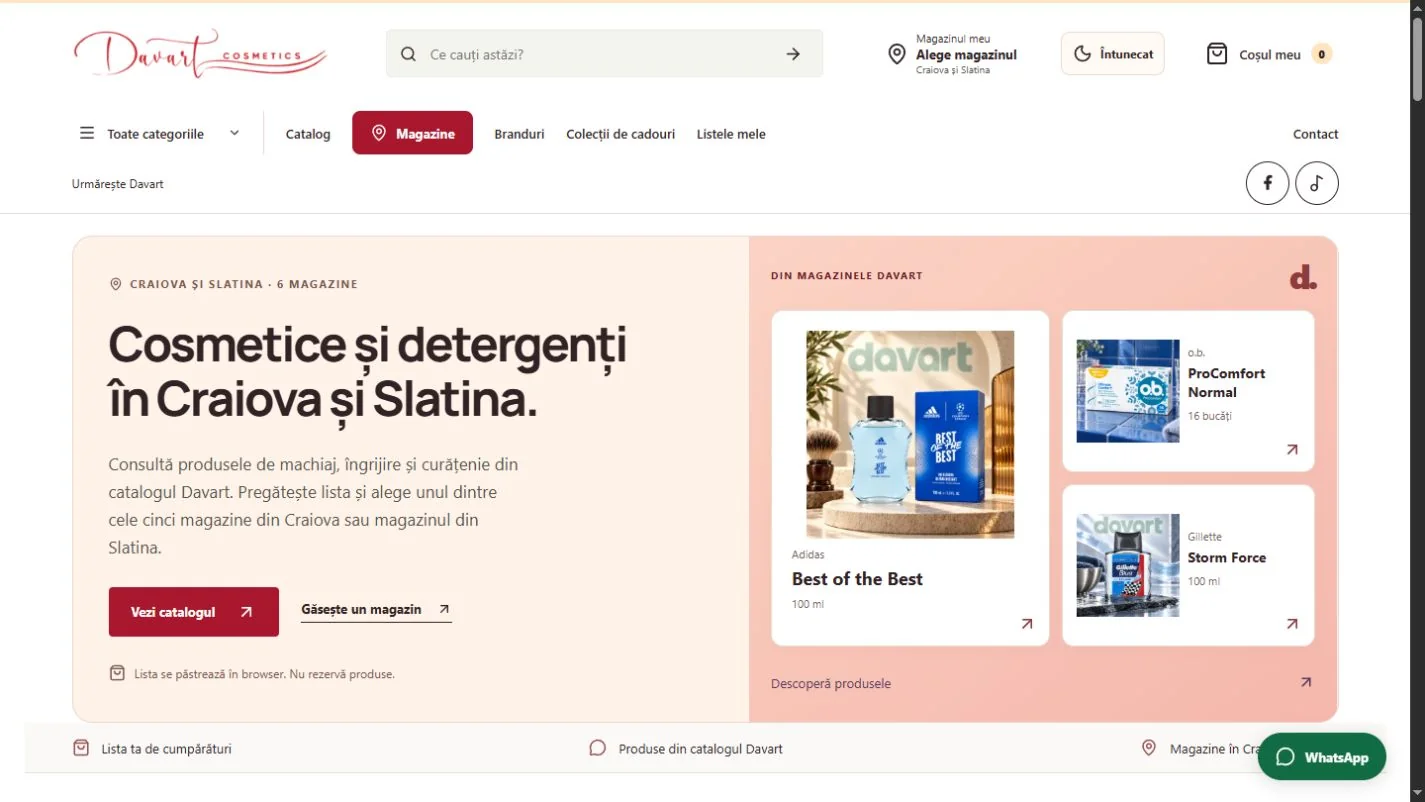 Site-ul Davart