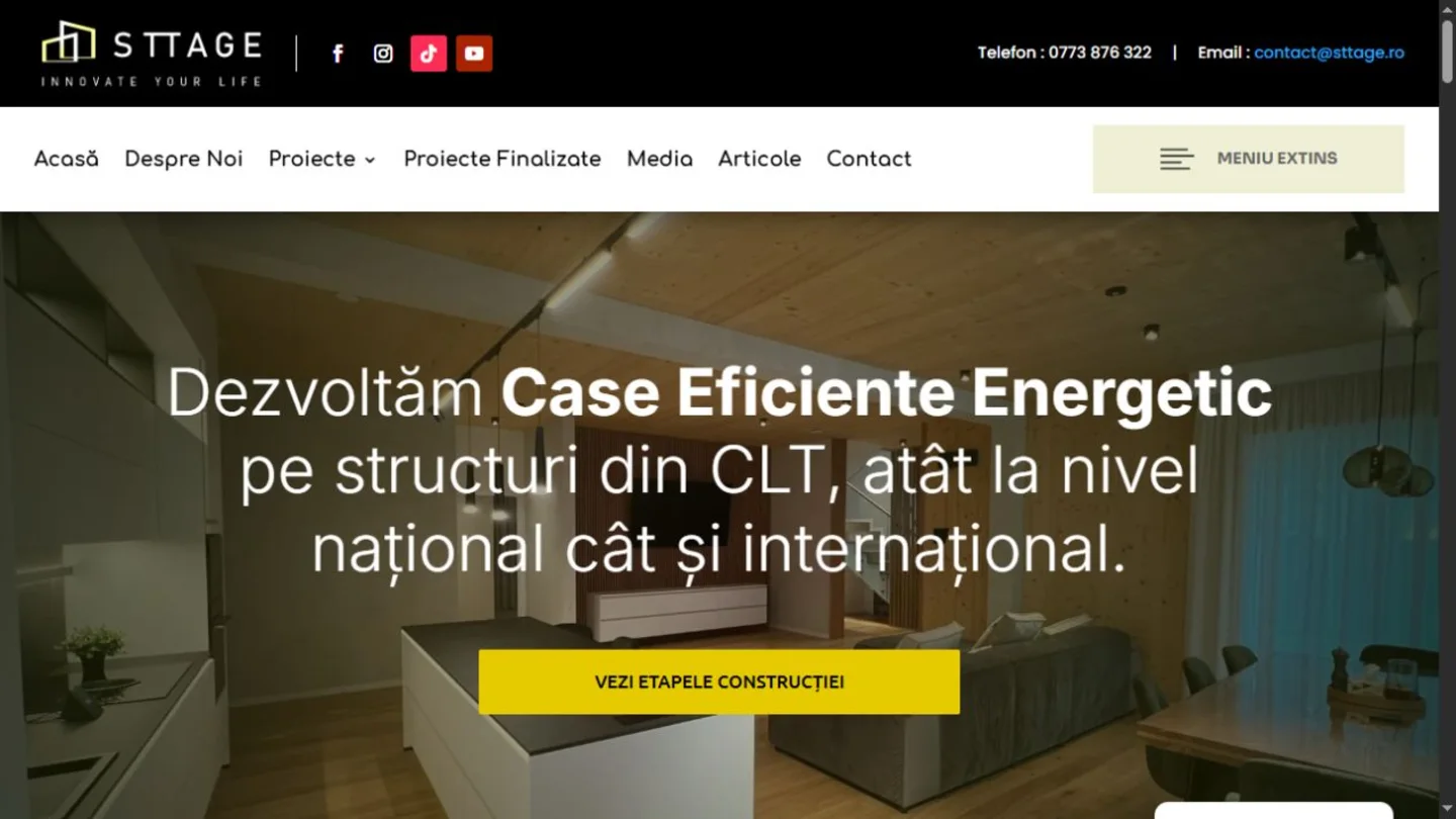 Site Sttage pentru case eficiente energetic din CLT